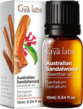 100% Pure Australian Sandalwood Essential Oil - 0.34 Fl Oz - Australian Sandalwood Oil for Hair, Skin, Diffuser, Aromatherapy & DIY Candle Making Scent