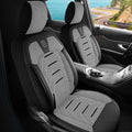 Premium Car Seat Covers Front Seat - Linen Car Seat Cover for SUV, Cars, Most Pickups, Grey-Black, Car Seat Protector, Car Seat Covers Front Seats, Car Seat Protector