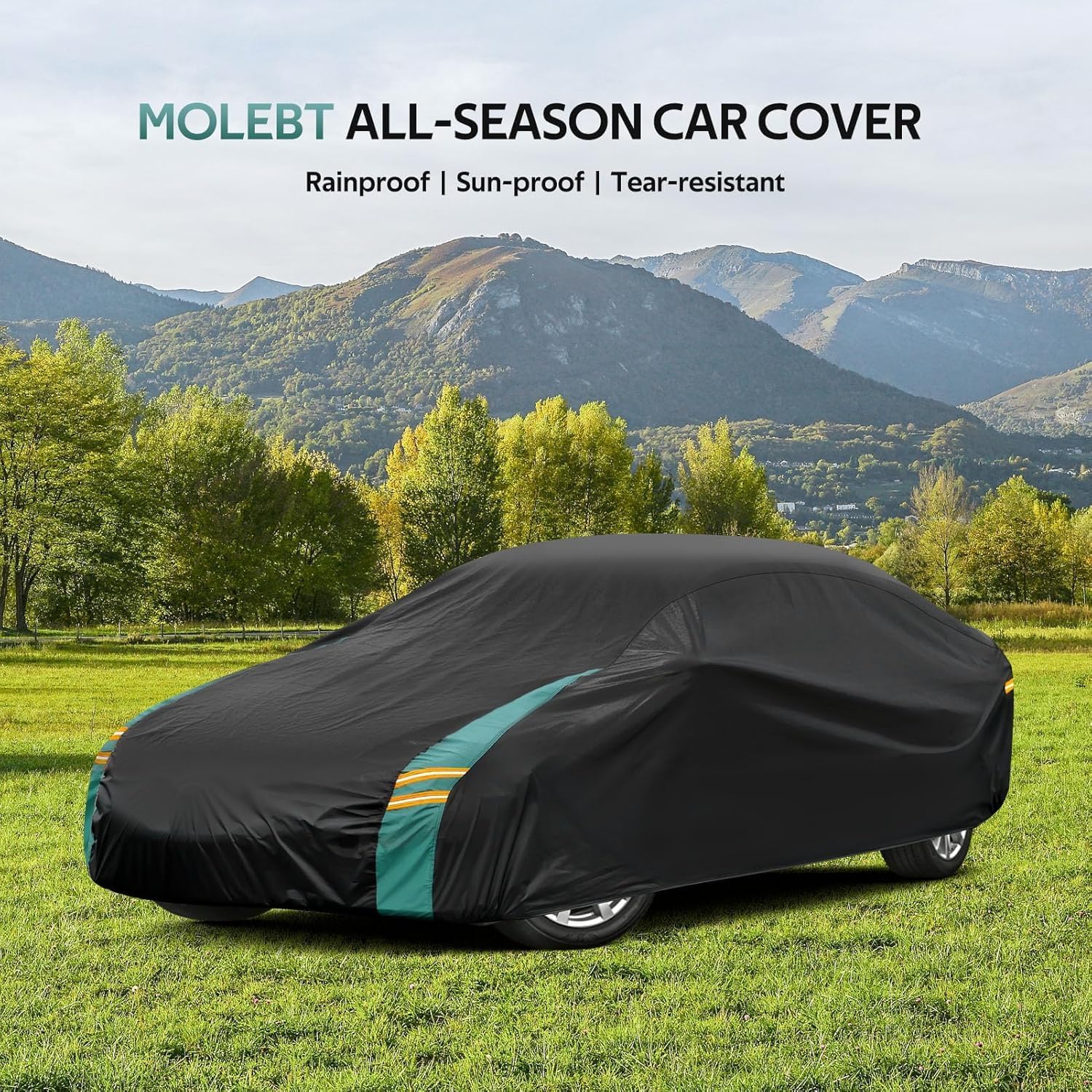 Coupe Car Cover Custom Fit for Chevrolet Corvette C4 C5 C6 C7 C8 Coupe(1963-2025), Waterproof All Weather for Automobiles, Outdoor Full Cover with Windproof Clip Straps.