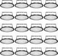 Viugreum High Bay LED Shop Lights, 300W UFO LED High Bay Light 30,000LM 120V LED High Bay Lights 5000K Daylight, Alternative to 1300W MH/HPS for Garage Workshop Barn Factory Warehouse - 20 Pack