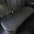 Leader Accessories Universal Black Faux Linen Rear Car Seat Cover Size S - Bench Seats Protector for Most Vehicles Cars Truck SUV - Bottom Auto Seat Cushion Pad Mat with Anti Slip Back