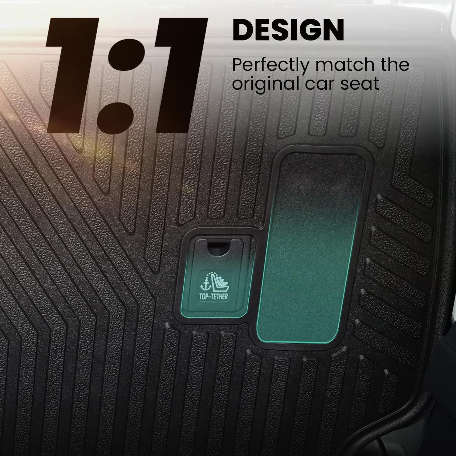 LASFIT Premium Extra Thick Rear Seat Back Covers for Toyota 4Runner 2025 Seat Back Cover | TPE Custom Fit Waterproof 4 Runner 2025 5/7 Seater Second Row Back Seat Backrest Protector Mat Liner