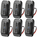 Frienda 6 Pieces 12V USB Automotive USB Panel Mount 12V USB Outlet Multi Switch Panel Car Outlet Socket Power Dual Port 12V 24V Quick Car Port for Cars Bus ATV RV Boat Truck, 3.1 A