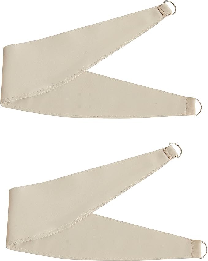 Bujasso Beige 80% Blackout Curtains with Sheer Overlay Mix and Match Double Layer Thermal Insulated Window Panels 95 inch for Living Room Bedroom Beige Drapes with Tiebacks Grommet Top 37" Wx95 Lx2
