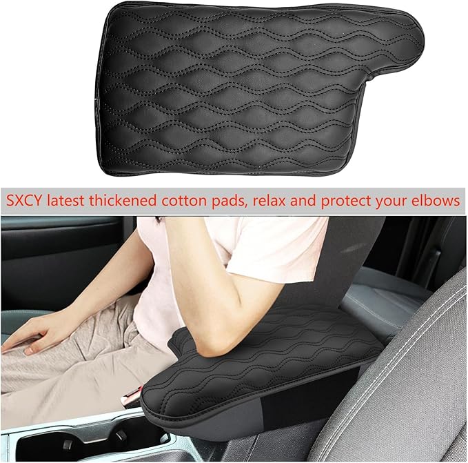 SXCY Armrest Pad Fit for 2019-2022 2023 Ford Ranger Armrest Cover 2023 Ranger Center Console Armrest Cushion 2022 2023 Ranger Console Cushion Pad Cover Protection 2020-2023 Ranger Accessories