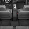 Motor Trend Waterproof Car Floor Mats Universal Fit Car Mats with Driver Heel Pad Leather Car Carpet Floor Mats for SUV Van Sedan Truck Anti-Slip Backing Carpet Mats Black/Black