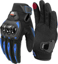 KEMIMOTO Motorcycle Gloves for Men/Women, Touchscreen Dirt Bike Gloves with Shell, Anti-Slip for Motorbike, Riding, Racing, Cycling, Dirt Bike, ATV, UTV, Motocross, BMX, Hiking