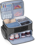 GOBUROS Golf Trunk Organizer Storage with Separate Compartment for 2 Pair Shoes Up to US Mens 16, Golf Car Locker Organizer for Balls, Tees, Clothes, Gloves, Accessories, Grey