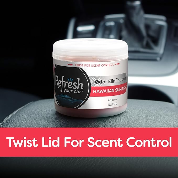 Refresh Your Car! Gel Can (Hawaiian Sunrise Scent, 4.5 oz)