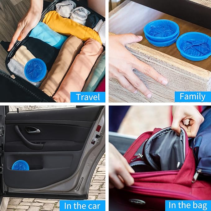 24 Pack Blue Emesis Bags Disposable for Kids, 1000 ml Vomit Bag for Morning Sickness, Portable Nausea Bag for Pregnant Women,Barf Bags with Leak Resistant Design car and Travel