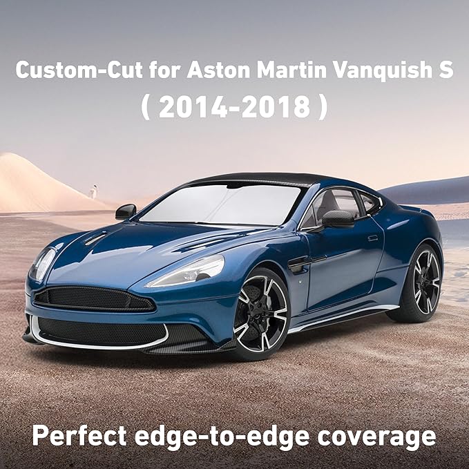 Econour Windshield Sunshade for Aston Martin Vanquish, Vanquish S 2014-2016, 2017, 2018 Sun Visor for Front Window Sun Shade Cover, UV Blocker & Protector, Car Accessories