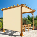 Amagenix 90% Pergola Shade Cover 4' X 8' Sun Shade Cloth with Grommets for Outdoor Garden Patio Porch, Commercial Grade 200 GSM - Cable Zip Ties Included (We Customized) GN108, Wheat