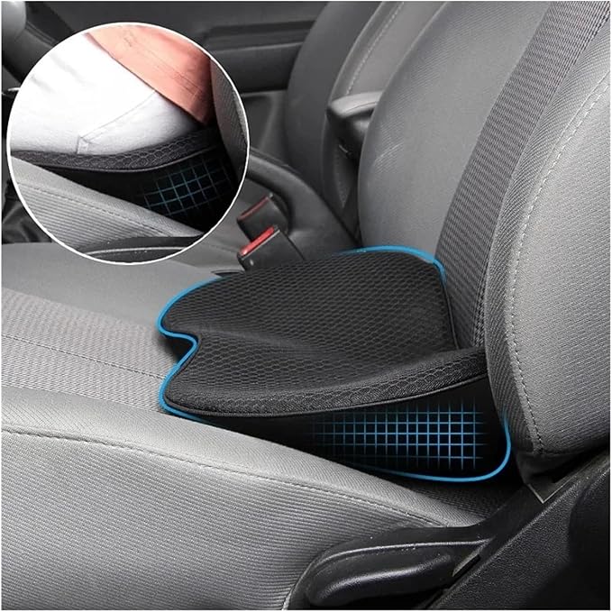 Universal Memory Foam Car Seat Cushion with Lumbar Support Pillow, Breathable Driver Comfort Pad
