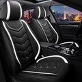 Car Seat Covers for Chrysler Pacifica 2004-2025, Stylish Sport Seat Cover, Premium Nappa Leather Car Seat Cover. Automobile Seat Covers Sets.(Standard 2 Seats/Black White)