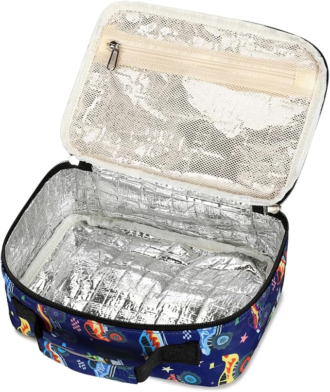 CAMTOP Lunch Box Kids Boys Insulated Lunch Cooler Bag Reusable Lunch Tote Kit for School Travel