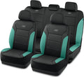 Skechers Memory Foam Car Seat Covers,Fabric Car Seat Protection Thick Memory Foam, Seat Cover for Cars Airbag Compatible, Automotive Comfort Protection for Most Cars,Trucks, SUVs,Green