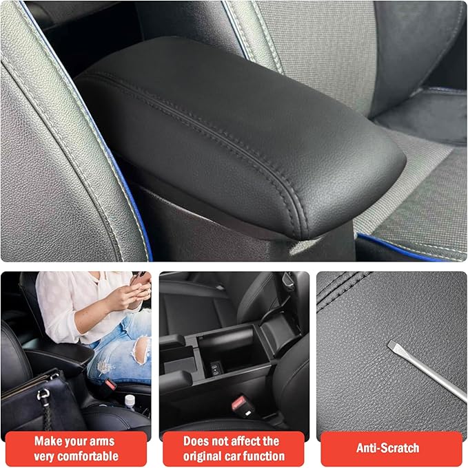 Center Console Cover for 2014-2019 Toyota Corolla - Premium Armrest Lid Protector Easy Installation, No Tools Required for Toyota Corolla 2014 2015 2016 2017 2018 2019
