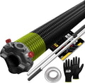 Garage Door Torsion Spring 207x2x25 Torsion Springs for Right Side of Garage Door with 1" Steel Bearing, Gloves, and Winding Bars Precision E-Coating 5-Year Warranty Minimum 30,000 Cycles (Black Cone)
