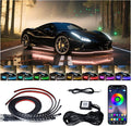 Underglow LED Lights for Cars - 6PCS RGB Neon Underglow Kit with Wireless APP Control, Music Sync, 8 Colors, 360 LEDs Waterproof for Cars, Trucks, SUVs