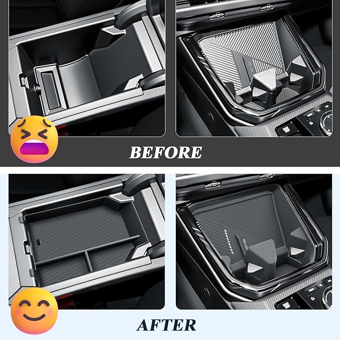 BIBIBO 2Packs 2025 2026 X3 G45 Center Console Organizer for 2025 2026 BMW X3 G45 (30 xDrive/M50 xDrive) Central Trays+ Insert Cup Holder Organizer 2026 BMW X3 G45 Accessories
