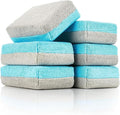 The Rag Company - Ultra No Soak Coating Applicator - Ultra Blue and Ice Grey - 6 Pack - 3 Inch by 5 Inch Applicator Sponge