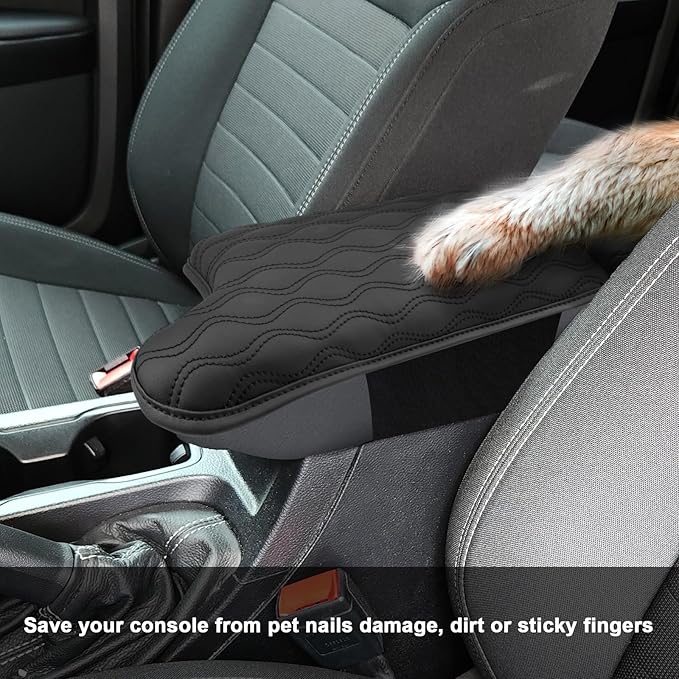 SXCY Armrest Pad Fit for 2019-2022 2023 Ford Ranger Armrest Cover 2023 Ranger Center Console Armrest Cushion 2022 2023 Ranger Console Cushion Pad Cover Protection 2020-2023 Ranger Accessories
