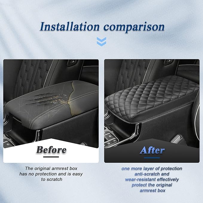 BIBIBO for 2024 2025 2026 Kia Sorento Center Console Armrest Cover,Armrest Cushion 2021-2025 2026 Sorento Console Lid,Car Arm Rest Pad Seat Box Cover Protector,2025 2026 Sorento Accessories Armrest