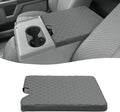 KBH Center Console Armrest Cover for 2015-2025 Ford F150, 2017-2025 F250 F350-F550, with 40/20/40 Jump Seat, Middle Console Protector, Vinyl Leather Interior Accessories, Anti-Scratch, Gray