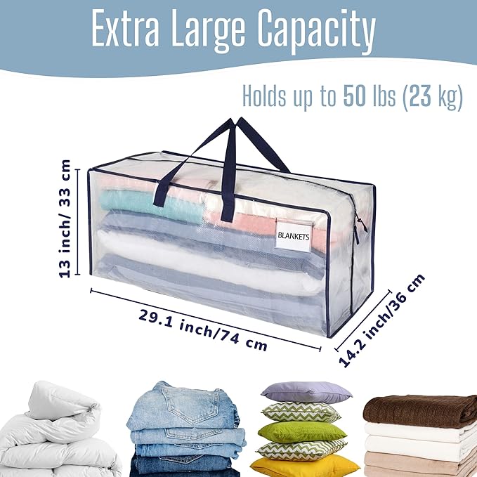 VENO 4 Pack Heavy Duty Moving Bags with Backpack Straps, Zippers & Handles, Extra Large Packing Bags for College Dorm Essentials, Moving Supplies Alternative to Cardboard Moving Boxes