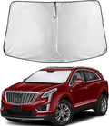 EcoNour Windshield Sunshade Compatible for Cadillac XT5 2017-2023 2024 2025, Sun Visor for Front Windshield & Window Sun Shade Cover, UV Heat Blocker & Protector, Car Accessories