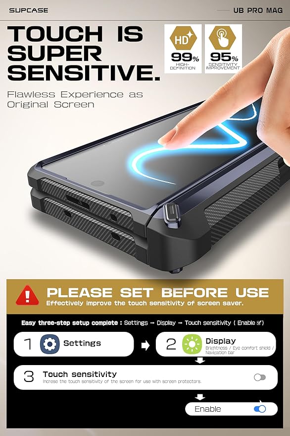 SUPCASE for Z Fold 6 Case with S Pen Holder [UB Pro Mag] [Compatible with MagSafe] [Military Grade Protection] [Built-in Screen Protector & Magnetic Ring Holder] Rugged Shockproof Phone Case, Mountain
