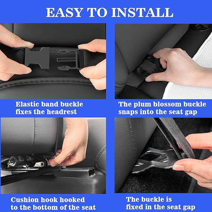 Rear Car Seat Covers Custom Fit for Tesla Model Y 2025 2020-2024 Breathable Interior Seat Cushion Protector All Season Protection (Without Logo)