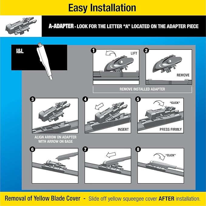 Rain-X 830121 Silicone Endura Wiper Blades, 21 Inch Windshield Wipers (Pack of 1), Automotive Replacement Windshield Wiper Blades With Two Times Longer-Lasting Resilient Silicone Rubber Squeegee