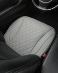 West Llama PU Leather Car Seat Cover Fit Winter,Breathable Bottom Seat Covers for Cars for Heated Seats,Universal Fits 90% Cars,SUVs,Sedans,21.26 × 20.86 Inch(1Piece-Gray)
