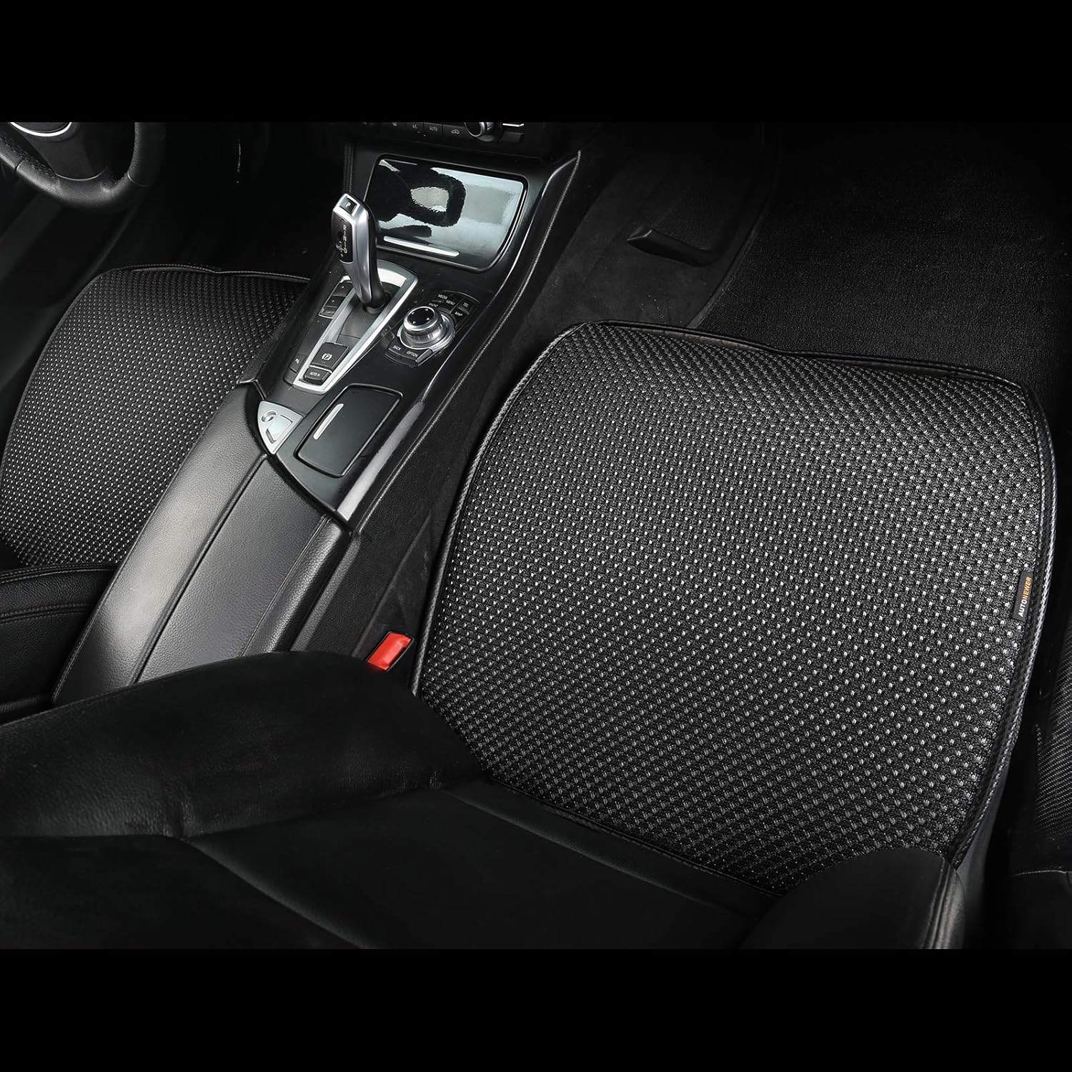 Auto Newer Breathable Universal Four Seasons Car Seat Covers, Luxury Include Front Car Seat Protector and RearCar Seat Cushion,Compatible with 95% Vehicles Fit for Cars Truck SUV (Black,3PCS)