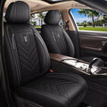 AOMSAZTO Car Seat Covers Fit for Hyundai Tucson 2005-2026 Full Set Premium Seat Covers Waterproof Leather Automotive Seat Cushion Protector Compatible with Airbag(5 Seats,Black)