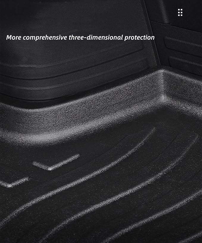Cargo Liners Fits Kia K5 2021-2024 and Hyundai Sonata 2020-2024 Rear Trunk Floor Mats 3D Boot Tray All-Weather TPE Black