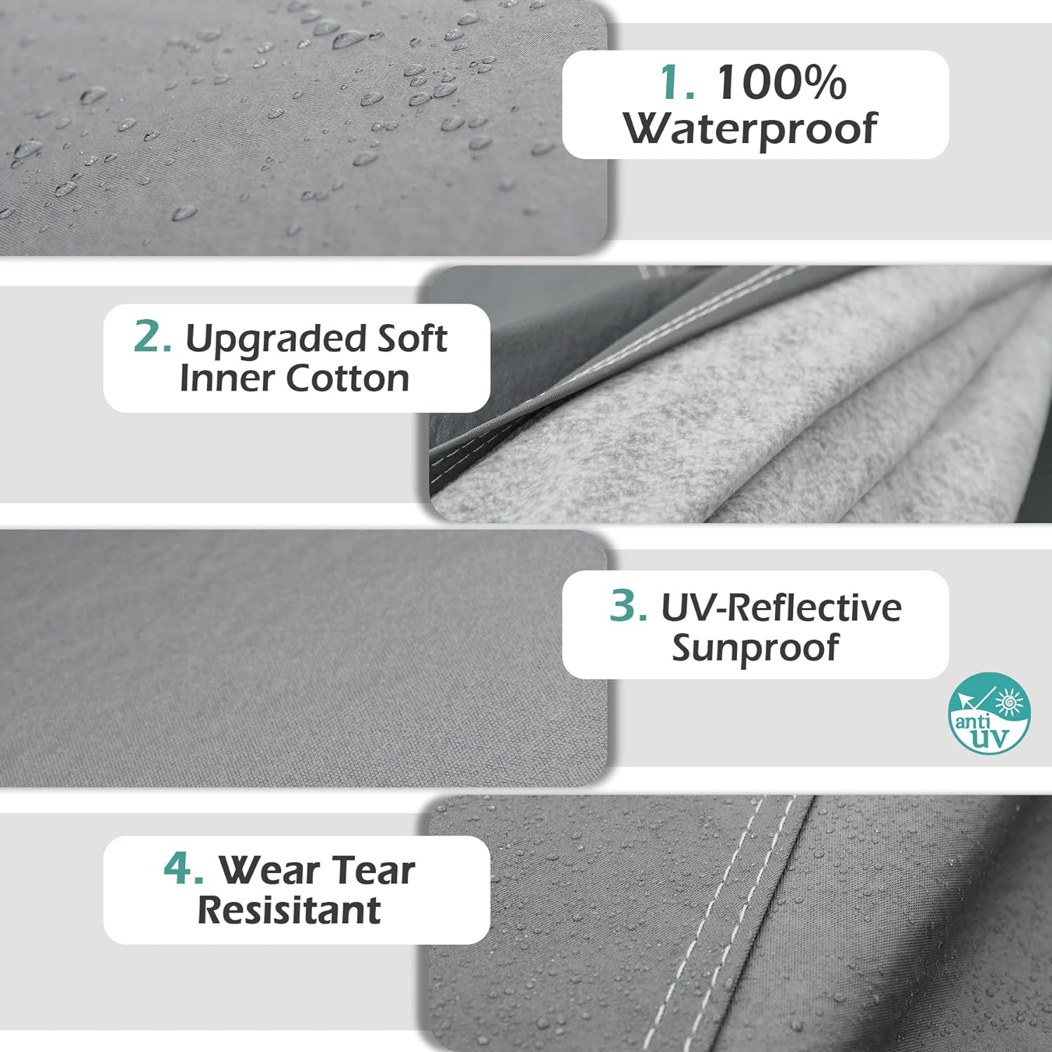 16 Layers Car Cover Waterproof All Weather, Heavy Duty Outdoor Car Cover Universal Fit Sedan Coupe Chevrolet Caprice, Buick Roadmaster/Riviera, Ford Crown Victoria, Cadillac DTS etc.