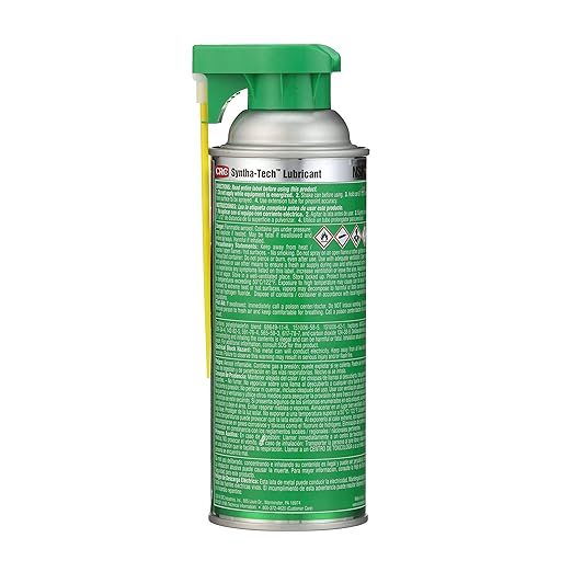CRC Syntha-Tech Lubricant with PTFE 03054 – 11 Oz., Synthetic Multi-Purpose Aerosol Lube for Processing Equipment