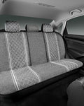 Road Comforts Baja Bench Seat Covers Grey Diamond Rear Blanket Seat Covers - Jacquard Fabric, Airbag Compatible, Universal Fits Car, Truck, SUV, and Vans