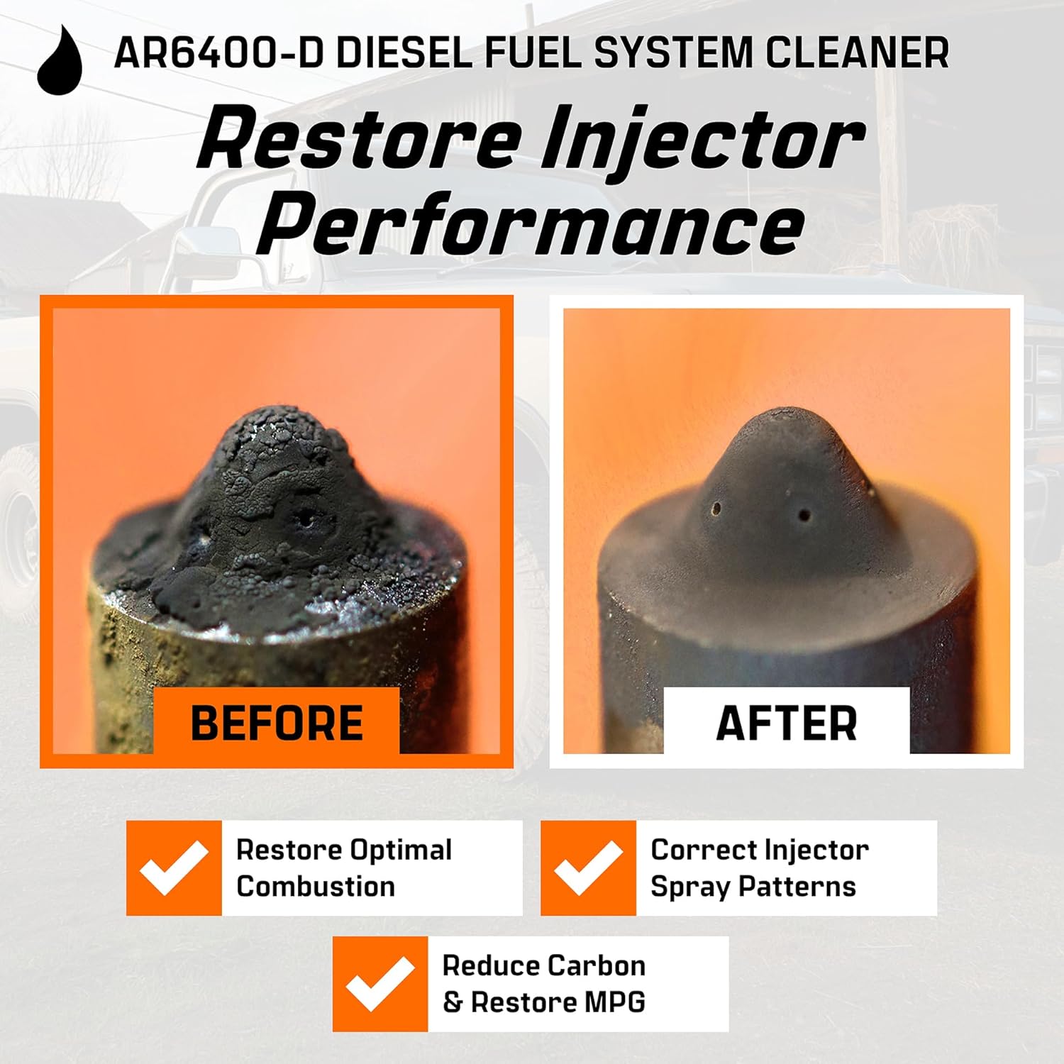 Archoil AR6400-D Diesel Fuel System Cleaner (Four Pack) - Cleans Injectors, Turbo & DPF