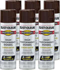 Rust-Oleum 7548838-6PK Professional High Performance Enamel Spray Paint, 15 Oz, Gloss Dark Brown, 6 Pack