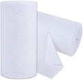 CARTMAN 60 Pack Microfiber Cleaning Cloth, Reusable Tear Away Towels Roll, 12"x12", Multi-Purpose Microfiber Towels, Lint Free, Absorbent Cleaning Rags for Kitchen, Car, Glass White