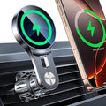 for 15W Magsafe Car Mount Charger【Long Arm】 Magnetic Wireless Car Charger Magsafe Charger Car Accessories Mag Safe Car Mount Holder Vent Magsafe Car Charger Mount for iPhone 16 Pro Max 15 14 13 Plus
