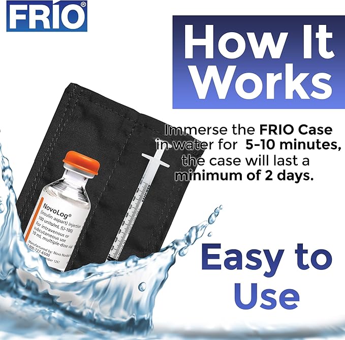 FRIO Cooling Wallet - Insulin Cooler for 45+ Hours of Stress Free On The Go - Purple Mini