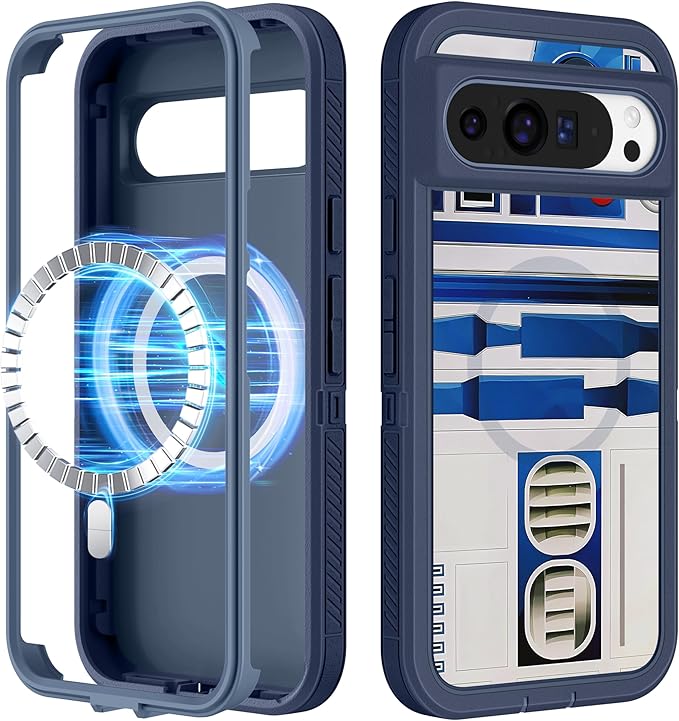 for Google Pixel 9 Pro XL Case - Compatible with MagSafe Women Cute Girls Magnetic Protective Cover Teen Boys Cool Unique Design Heavy Duty Shockproof Phone Case for Pixel 9 Pro XL 6.8"