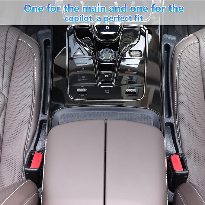 【Compatible with Hyundai Elantra】 Seat Gap Filler,No Drop Seat Guard Compatible with Hyundai Elantra,Drop Seat Guards for Cars(2Pcs),Emergency Keychain Car Escape Tool(2Pcs)