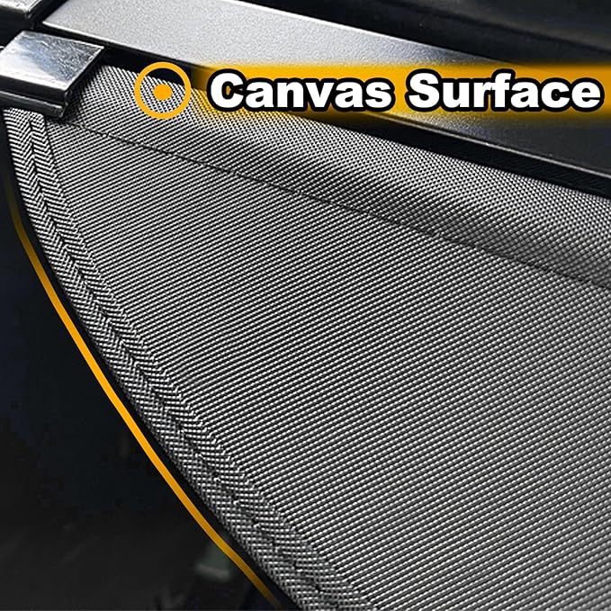 Cargo Cover for Hyundai Tucson 2026 2025 Accessories 2024 2023 2022(Canvas),Retractable Trunk Cover Organizer Security Shielding Shade Tonneau Cover for Hyundai Tucson Accessories