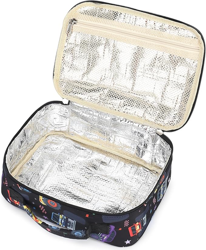 CAMTOP Lunch Box Kids Boys Insulated Lunch Cooler Bag Reusable Lunch Tote Kit for School Travel