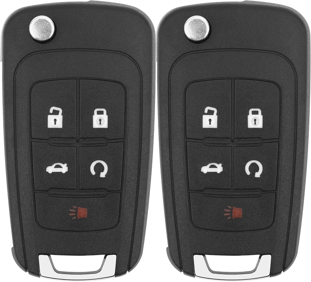 Key Fob Replacement for 2014-2019 Buick Encore/ 10-12 Allure/ 10-16 Lacrosse/ 11-17 Regal/ 12-17 Verano/ 10-19 Chevy Equinox Camaro/ 11-16 Cruze Malibu/ 14-19 Impala/ 12-17 Sonic Keyless,2Pcs
